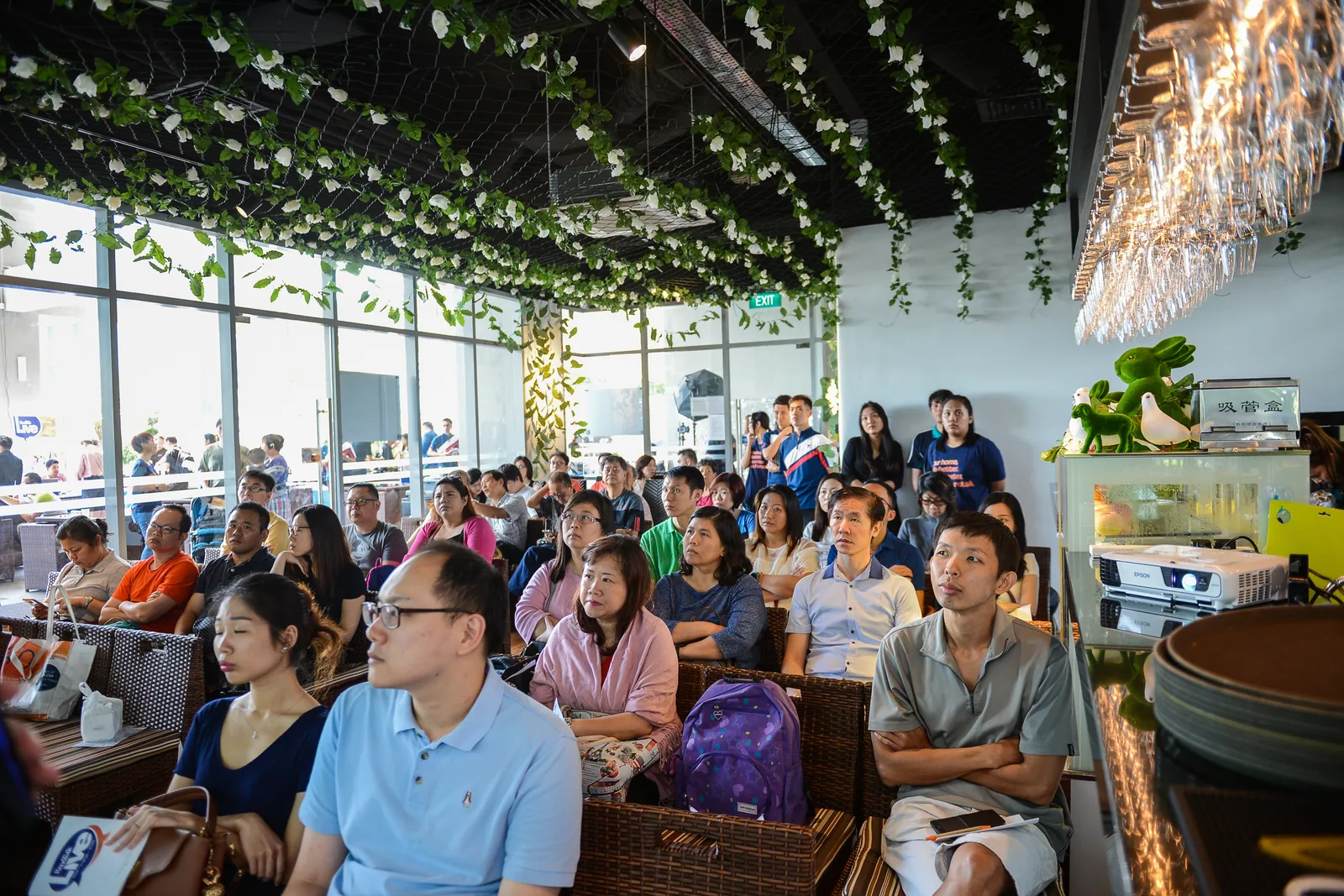 A full house for the talk
